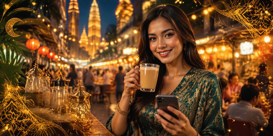 Pemain Kuala Lumpur mengakses akaun deposit dalam talian menggunakan peranti mudah alih dengan selesa